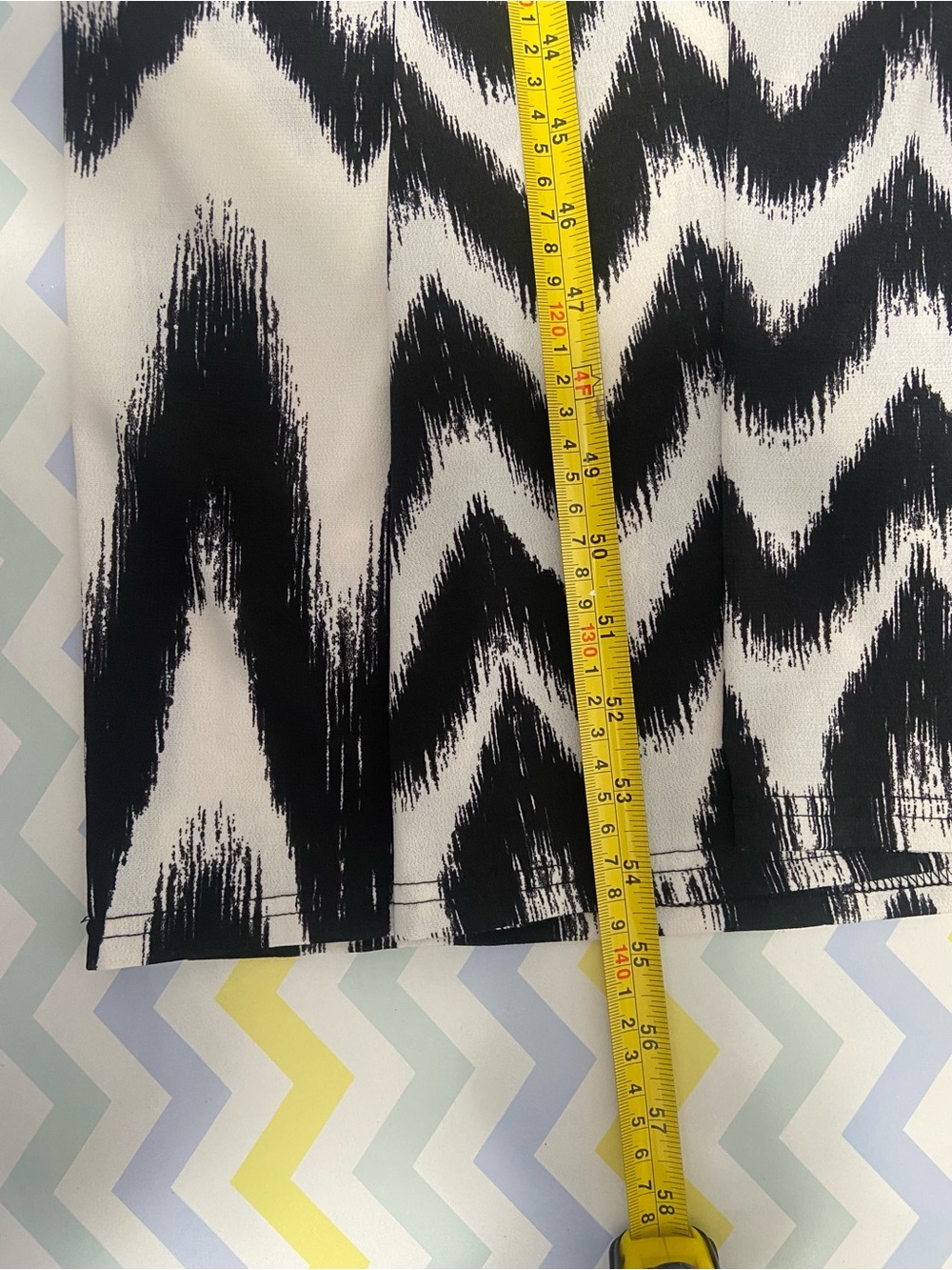 Papillon Blanc Black & White Zigzag Maxi Dress - Picture 6 of 7